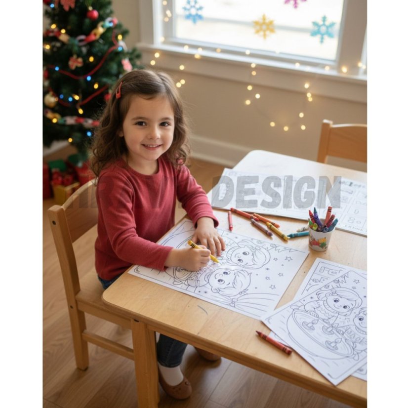 Vánoční omalovánky