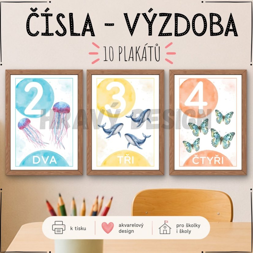 Čísla - výzdoba