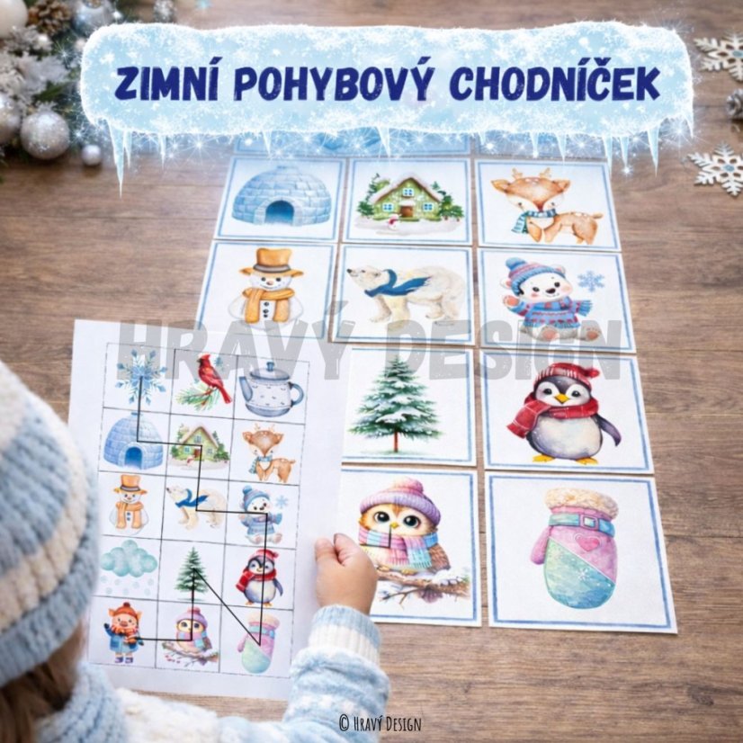 Zimní pohybový chodníček do MŠ - PDF