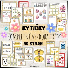 Třída kytiček - kompletní výzdoba do MŠ Třída kytiček - kompletní výzdoba do MŠ