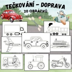 Foto: Tečkování - dopravní prostředky mš