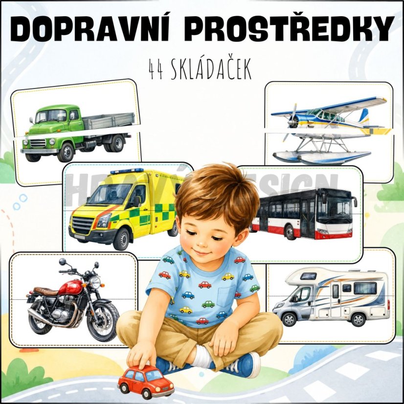 Dopravní prostředky - skládačky