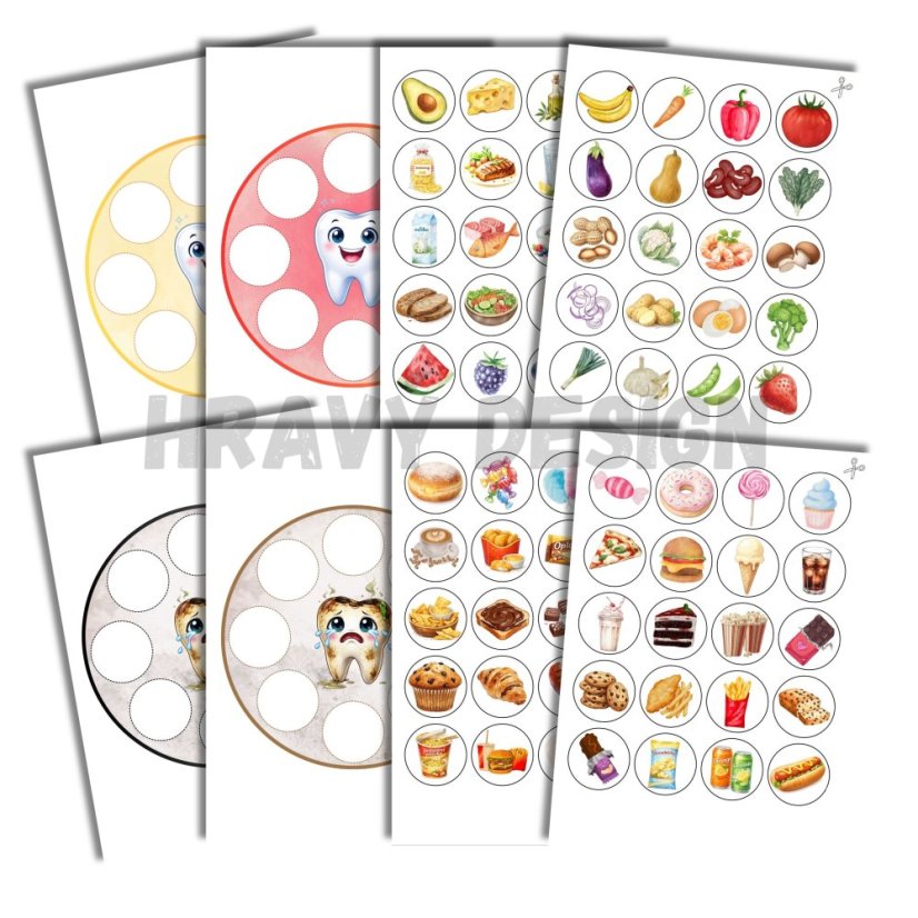 Zuby - zdravé x nezdravé jídlo