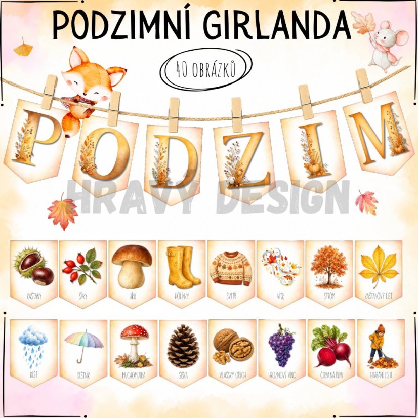 Podzimní girlanda