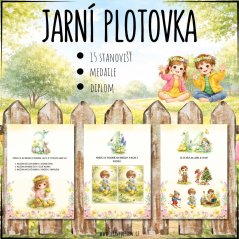 Jarní plotovka/stezka - PDF materiály pro děti 