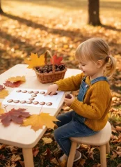 Tvoříme z kaštanů - šablony - PODZIM