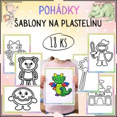 Pohádky - šablony na plastelínu - PDF pro MŠ 