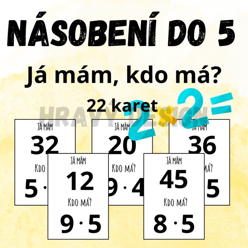 Foto: Hra - Já mám, kdo má? - Násobilka do 5 