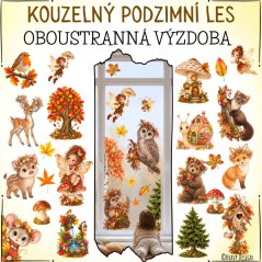 Podzimní kouzelný les - oboustranná výzdoba