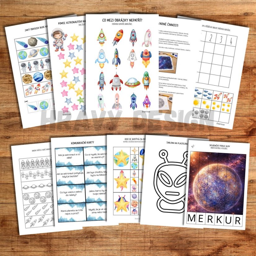 Vesmír - aktivity pro děti  - MŠ 