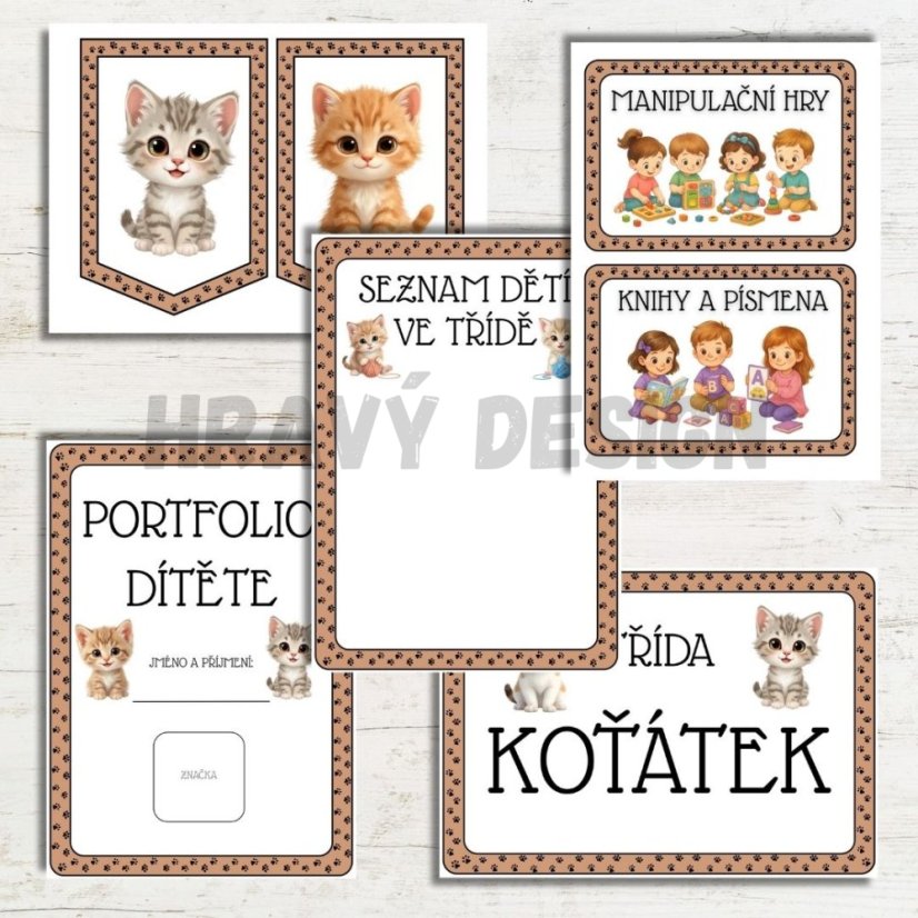 Třída koťátek/kočiček - Kompletní výzdoba