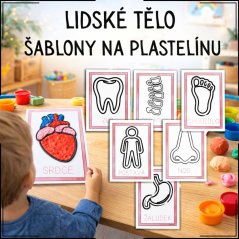 Lidské tělo - šablony na plastelínu Lidské tělo - šablony na plastelínu