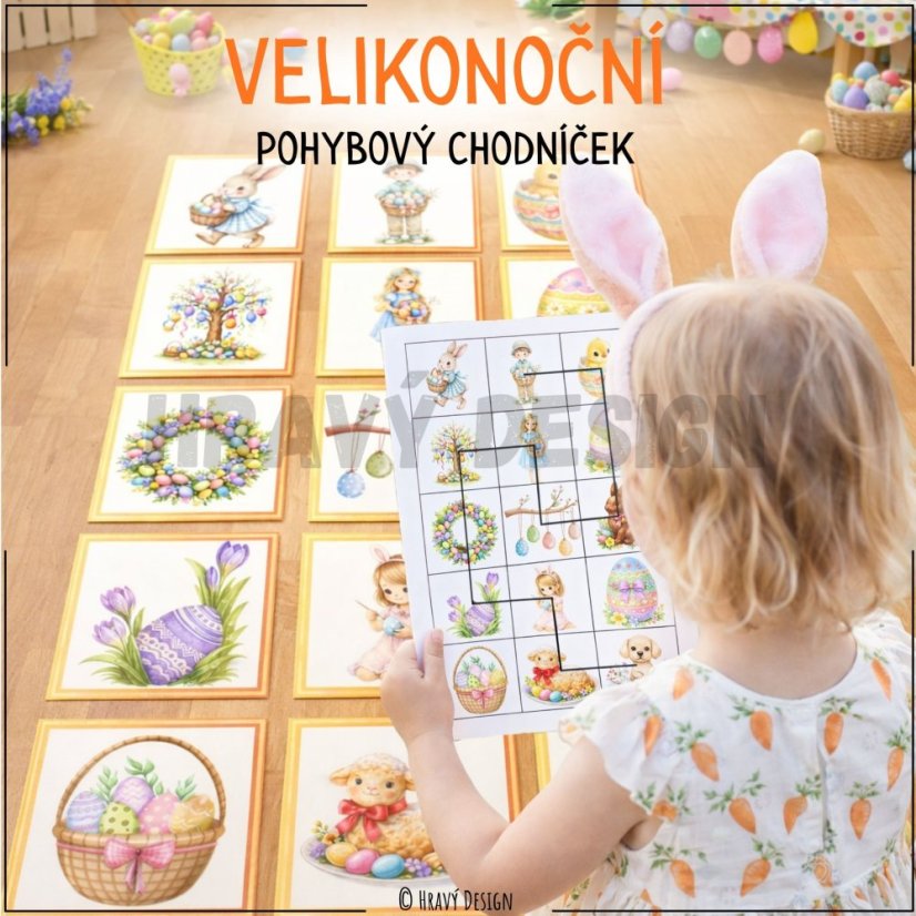 Velikonoční pohybový chodníček 