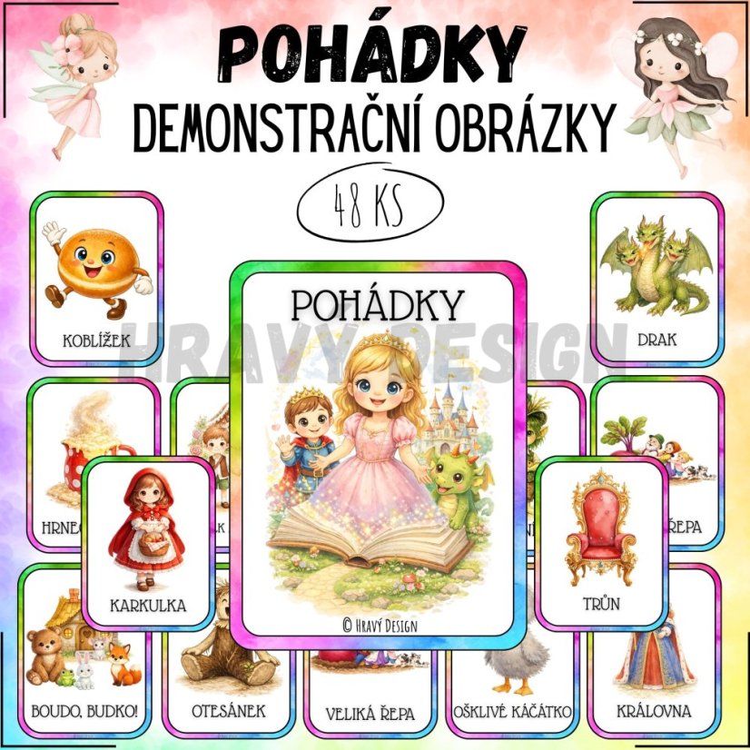 Pohádky - Z pohádky do pohádky - demonstrační obrázky 