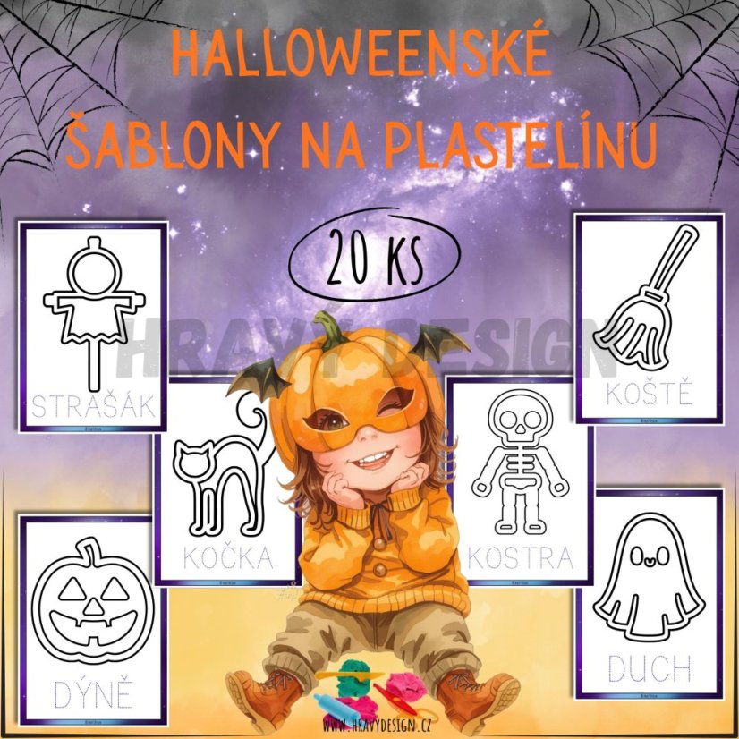 Foto: Halloween podložky na plastelínu
