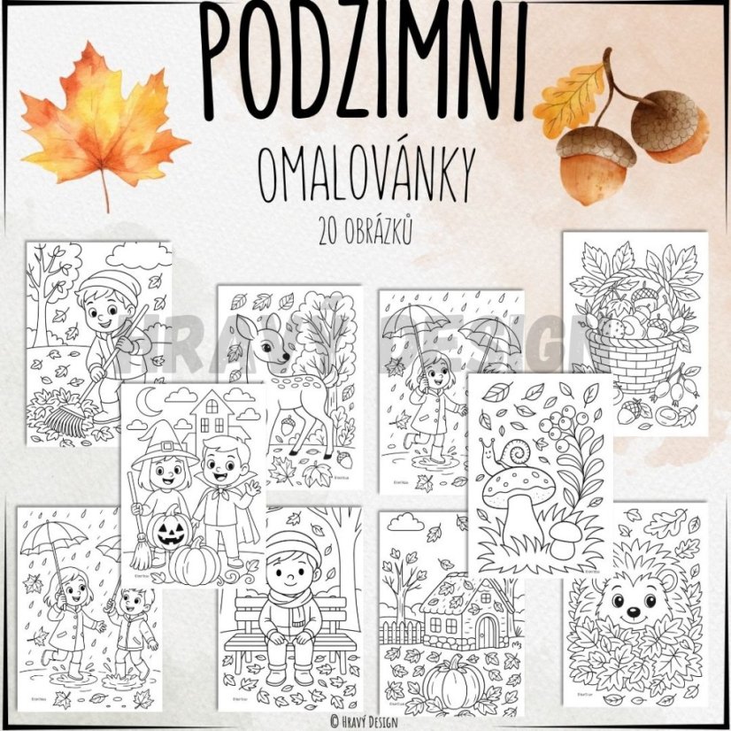 Foto: Podzimní omalovánky