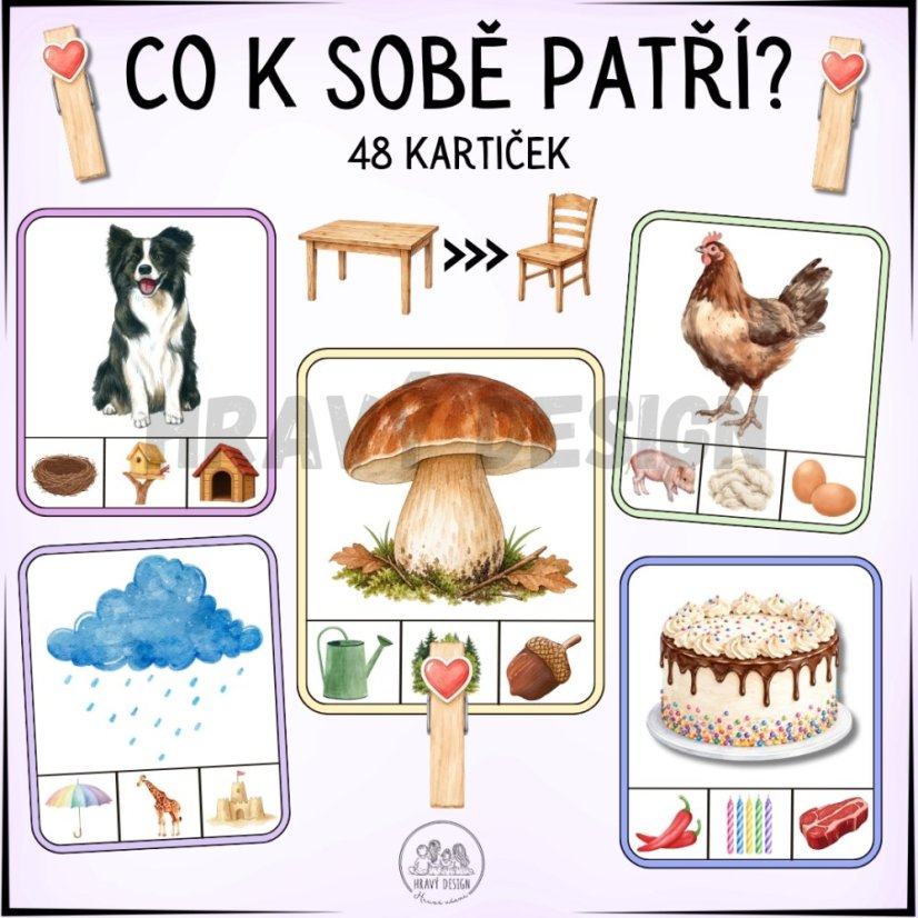 Co k sobě patří? – kolíčkování