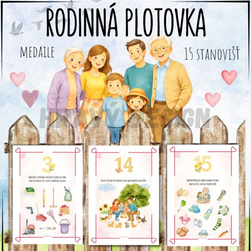 Rodina - plotovka - aktivity pro děti do MŠ