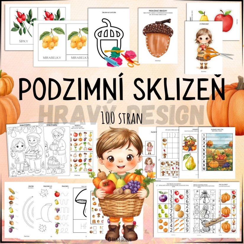 Podzimní sklizeň - plody a dary podzimu - soubor aktivit