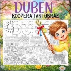Duben - kooperativní obraz