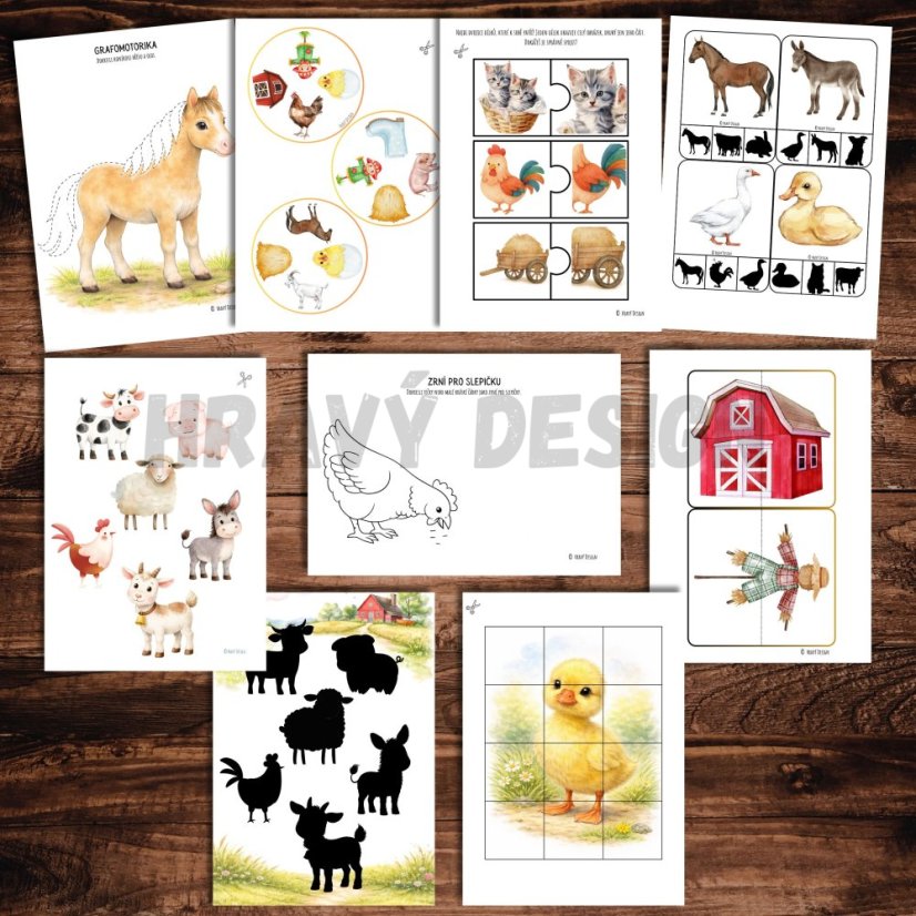 Farma, hospodářská zvířata pro nejmenší