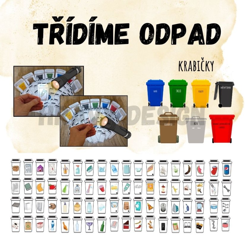 Foto: Prosvětlovací obrázky - třídíme odpad 