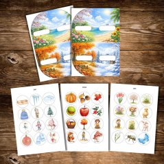 Roční období - vložka do TROFAST boxu