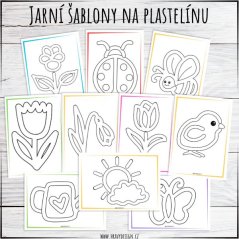 Foto: Jarní šablony na plastelínu - Hravý Design 