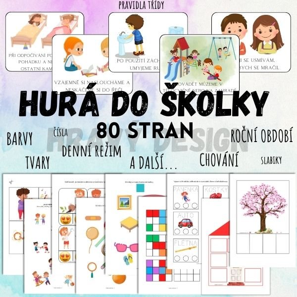Foto: Hurá do školky, soubor aktivit - Hravý Design 